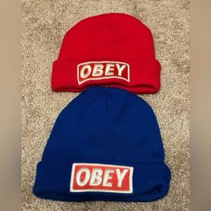 Embroidered Obey Beanines